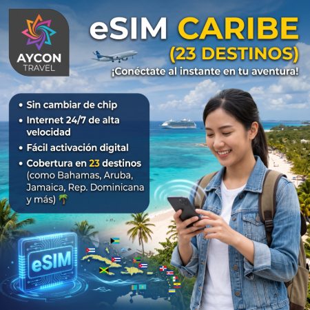 eSIM Caribbean (23 destinations)